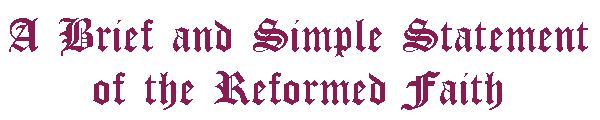 Reformed Faith